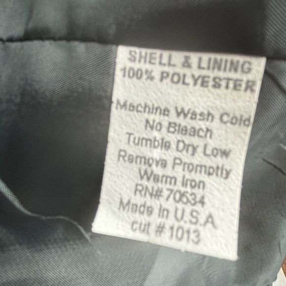 Vintage ORVIS Jacket Women Petites 14P Gray‎ Blazer Made in USA Lined One Button - Picture 6 of 11